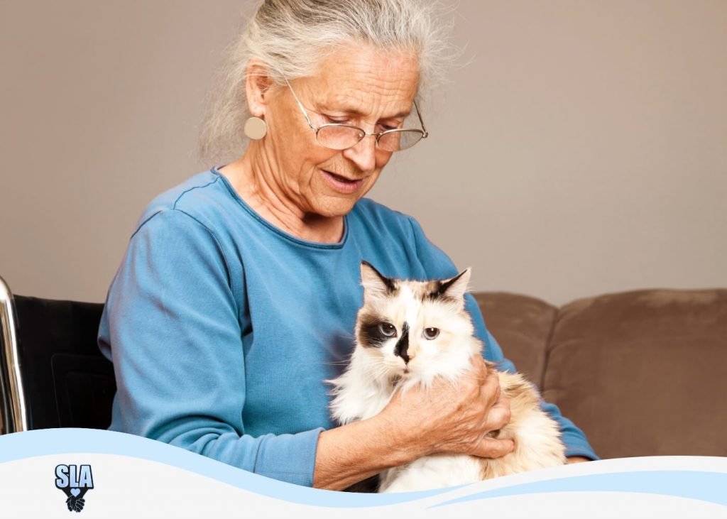 senior at a Pet-Friendly Senior Living